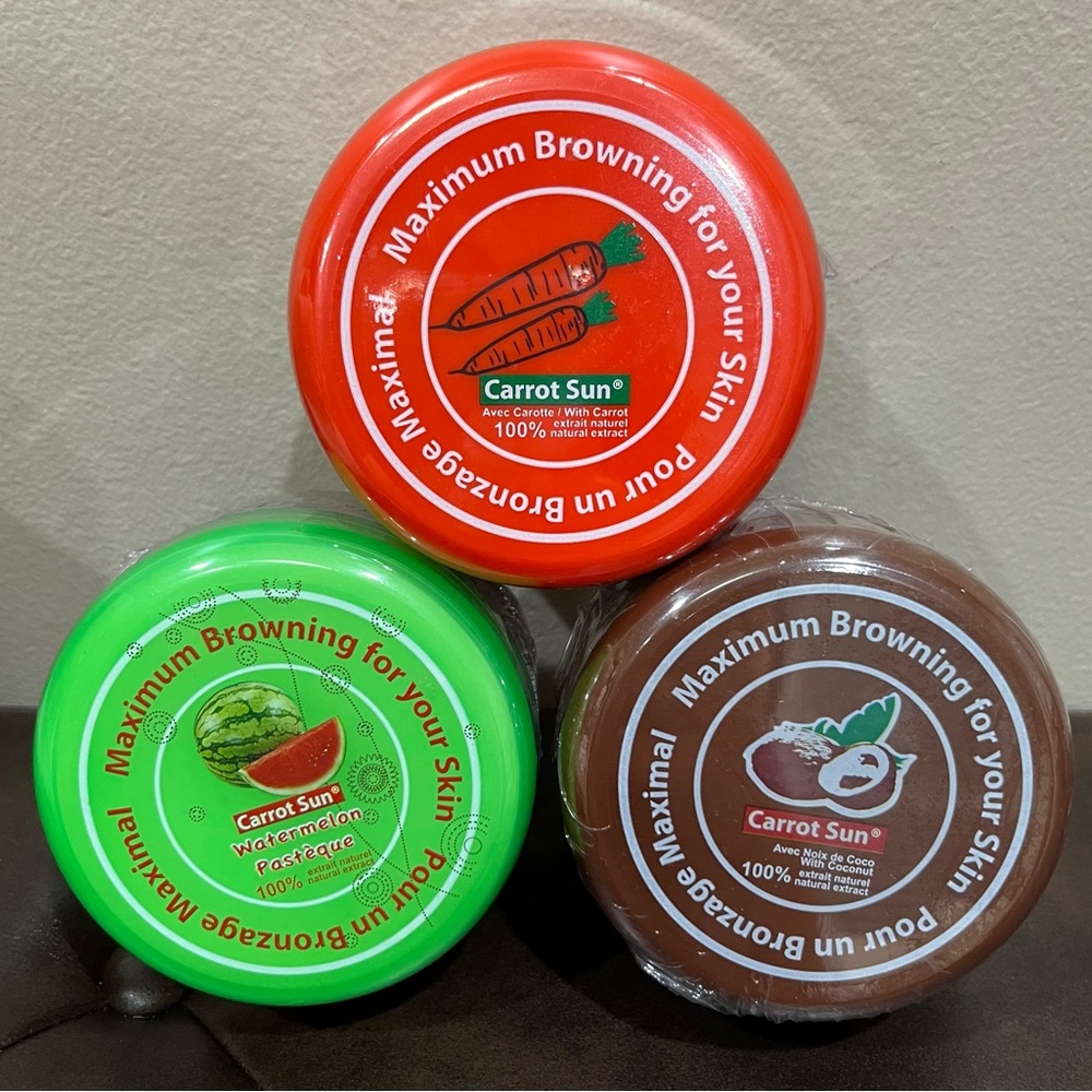 Carrot Sun Tan Accelerator Original Jar With Carrot Oil, L-Tyrosine, and…